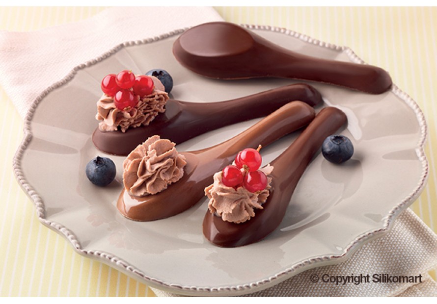 SILIKOMART STAMPO CUCCHIAINO CUCCHIAINI SILICONE MY CHOCOLATE SPOON SF142